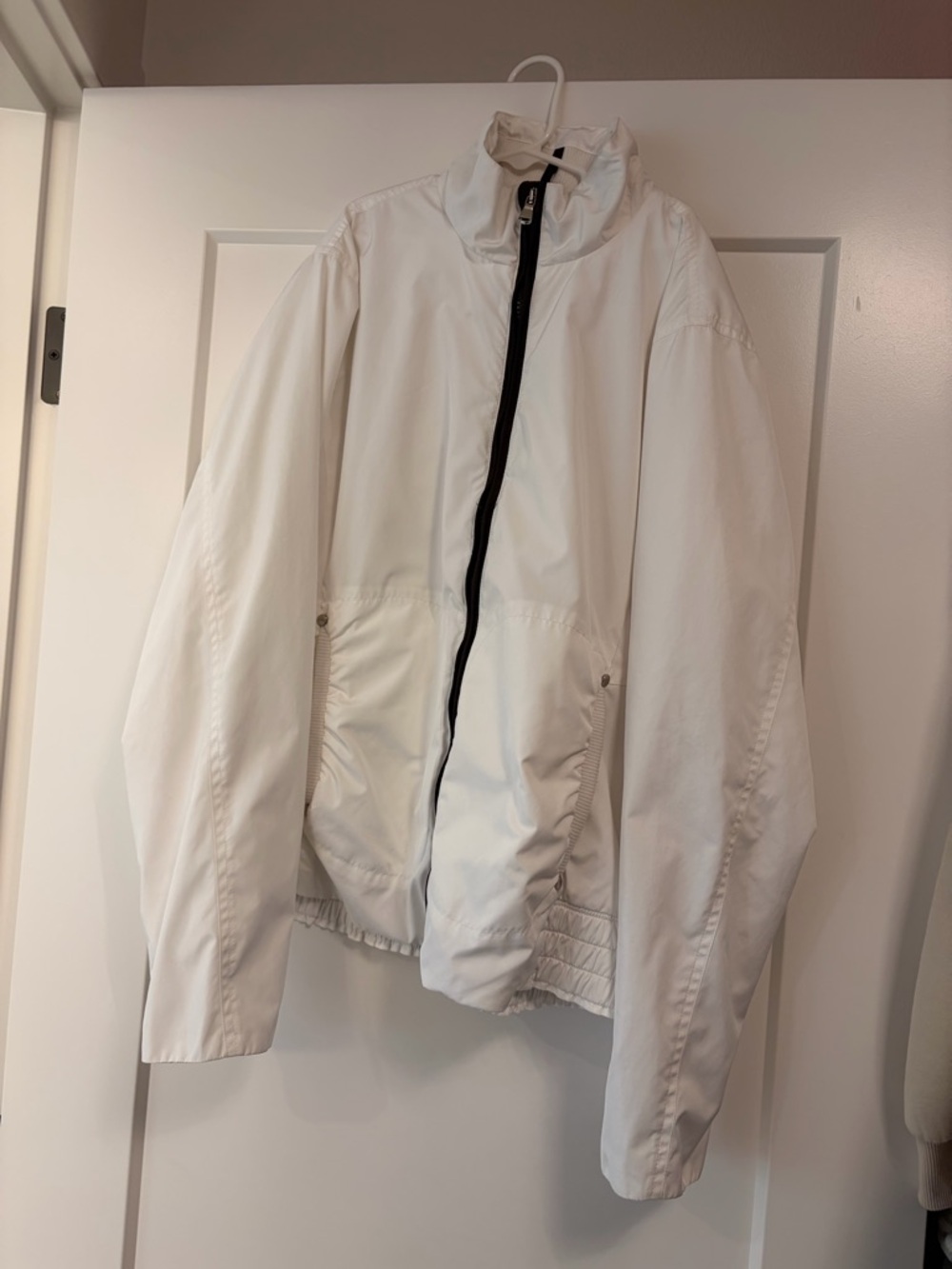 Lauren Active Ralph Lauren White Windbreaker Jacket Mesh Lined Size L